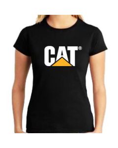 Camiseta Feminina Básica Preta CAT-Confecção - P