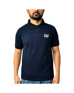 Camisa Polo Masculina Azul Marinho CAT-Confecção - P