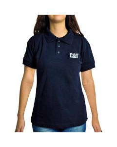 Camisa Polo Feminina Azul Marinho CAT-Confecção - P