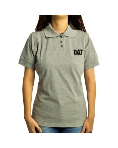 Camisa Polo Feminina Cinza Mescla CAT