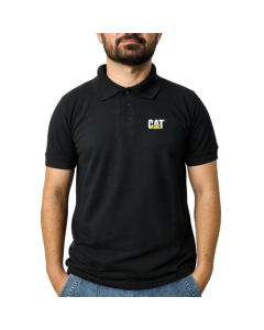 Camisa Polo Masculina Preta CAT