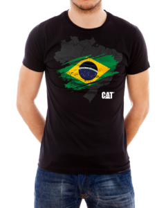 Camiseta Masculina Brasil - CAT-Confecção - P