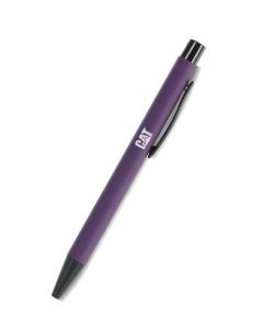 CANETA METAL COM ACABAMENTO EMBORRACHADO - CAT - ROXO
